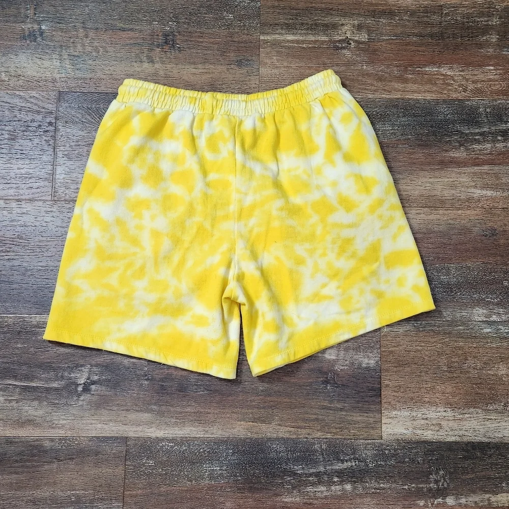 SUBLIME YELLOW TIE DYE SWEATPANT SHORTS SIZE LARGE